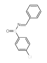 N-benzylidene-4-chloro-benzenesulfinamide结构式