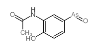 acetic acid-(5-arsenoso-2-hydroxy-anilide) Structure