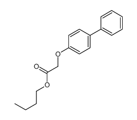 butyl 2-(4-phenylphenoxy)acetate Structure