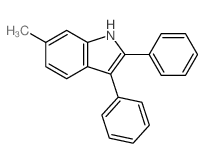 6-methyl-2,3-diphenyl-1H-indole结构式