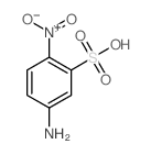 5-amino-2-nitro-benzenesulfonic acid Structure