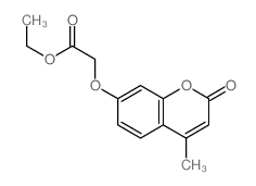 (4-甲基-香豆素-7-基氧代)乙酸乙酯结构式