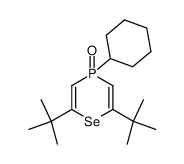 2,6-di-tert-butyl-4-cyclohexyl-4H-[1,4]selenaphosphinine 4-oxide Structure