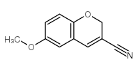 6-甲氧基-2H-苯并吡喃-3-甲腈结构式