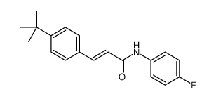 3-(4-tert-butylphenyl)-N-(4-fluorophenyl)prop-2-enamide结构式