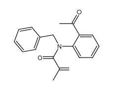 N-(2-acetylphenyl)-N-benzylmethacrylamide Structure