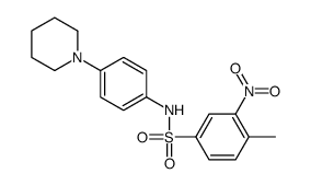 4-methyl-3-nitro-N-(4-piperidin-1-ylphenyl)benzenesulfonamide Structure