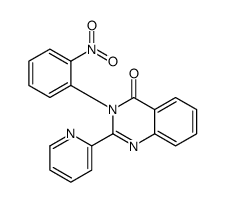 3-(2-nitrophenyl)-2-pyridin-2-ylquinazolin-4-one结构式