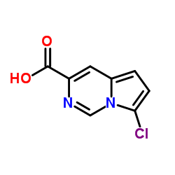 7-氯-吡咯并[1,2-F]嘧啶-3-甲酸结构式