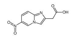 IMidazo[1,2-a]pyridine-2-acetic acid, 6-nitro- Structure