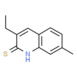 2(1H)-Quinolinethione,3-ethyl-7-methyl-(9CI) structure