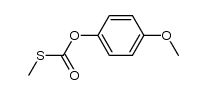 O-(4-methoxyphenyl) S-methyl carbonothioate结构式
