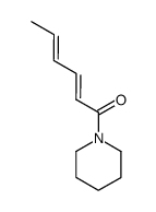 1-[(2E,4E)-1-Oxo-2,4-hexadienyl]piperidine结构式