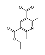 5-ethoxycarbonyl-2,6-dimethylpyridine-3-carboxylate Structure