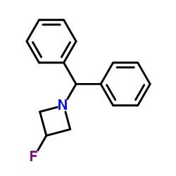 1-二苯甲基-3-氟-氮杂环丁烷结构式
