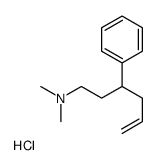 N,N-dimethyl-3-phenylhex-5-en-1-amine,hydrochloride结构式