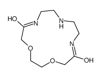 1,4-dioxa-7,10,13-triazacyclopentadecane-6,14-dione结构式