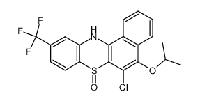 6-chloro-5-isopropoxy-10-trifluoromethyl-12H-benzo[a]phenothiazine 7-oxide Structure