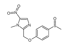 1-methyl-2-[(4-methylsulfinylphenoxy)methyl]-5-nitroimidazole Structure
