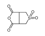 5,5-dioxo-3a,4,6,6a-tetrahydrothieno[3,4-c]furan-1,3-dione结构式