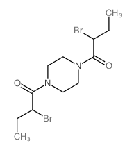 Piperazine,1,4-bis(2-bromo-1-oxobutyl)- (9CI)结构式