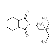 2-(1,3-dioxo-3a,4,7,7a-tetrahydroisoindol-2-yl)ethyl-diethyl-methyl-azanium结构式