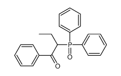 2-diphenylphosphoryl-1-phenylbutan-1-one Structure