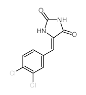 5-[(3,4-dichlorophenyl)methylidene]imidazolidine-2,4-dione结构式