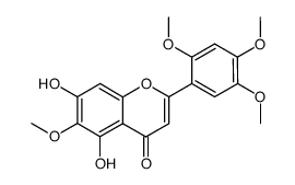 5,7-dihydroxy-2',4',5',6-tetramethoxyflavone Structure