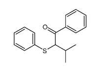 3-methyl-1-phenyl-2-phenylsulfanylbutan-1-one Structure