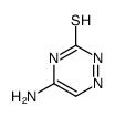 5-Amino-1,2,4-triazine-3-thiol Structure