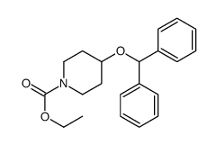 ethyl 4-benzhydryloxypiperidine-1-carboxylate结构式