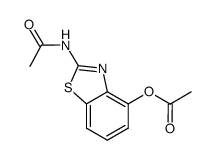 acetic acid 2-acetylamino-benzothiazol-4-yl ester结构式