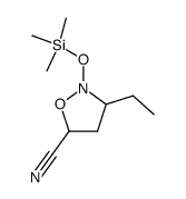 3-ethyl-2-trimethylsilanyloxy-isoxazolidine-5-carbonitrile Structure