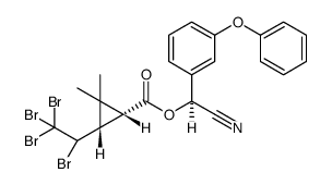 alpha-cyano-3-phenoxybenzyl [1R-[1alpha(R*),3beta]]-3-(2,2-dichlorovinyl)-2,2-dimethylcyclopropanecarboxylate picture