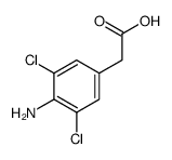 1-(4-氨基-3,5-二氯苯基)-乙酸结构式