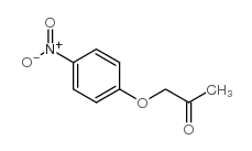 1-(4-硝基苯氧基)丙-2-酮结构式