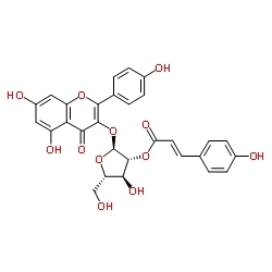 2''-O-香豆酰基胡桃苷结构式