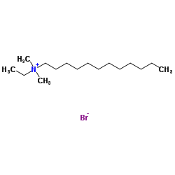 N-Ethyl-N,N-dimethyl-1-dodecanaminium bromide Structure