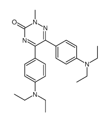 5,6-bis[4-(diethylamino)phenyl]-2-methyl-1,2,4-triazin-3-one结构式
