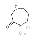 1-甲基-1,4-二氮杂环庚-2-酮盐酸盐结构式