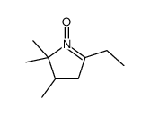 5-ethyl-2,2,3-trimethyl-1-oxido-3,4-dihydropyrrol-1-ium结构式