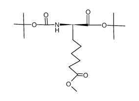 α-tert-butyl ω-methyl NαBoc-D-α-aminosuberate Structure