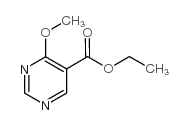 4-甲氧基-5-嘧啶羧酸乙酯结构式