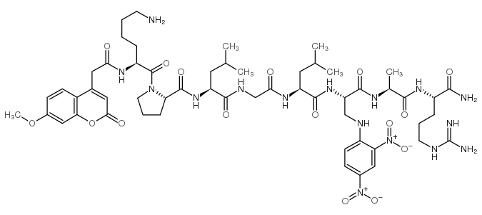 Mca-Lys-Pro-Leu-Gly-Leu-Dap(Dnp)-Ala-Arg-NH2 trifluoroacetate salt图片
