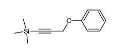 trimethyl(3-phenoxy-1-propynyl)silane结构式
