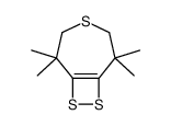 2,2,6,6-tetramethyl-4,8,9-trithiabicyclo[5.2.0]non-1(7)-ene Structure