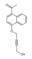 4-(4-Acetyl-1-naphtyloxy)-2-butyn-1-ol Structure