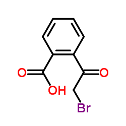 2-2(溴乙酰基)苯甲酸结构式