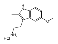 2-(5-methoxy-2-methyl-1H-indol-3-yl)ethylazanium,chloride结构式